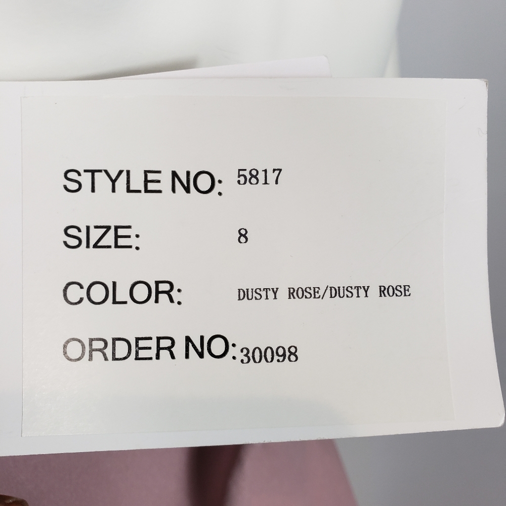 Hayley Paige occasions 5817 Dusty Rose size 8 - Picture 10 of 15